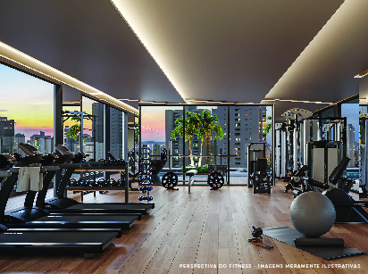 Perspectiva ilustrada do Fitness