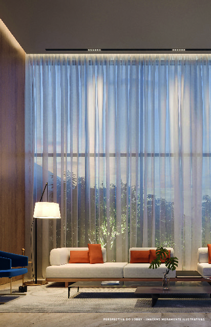 Perspectiva ilustrada do Lobby